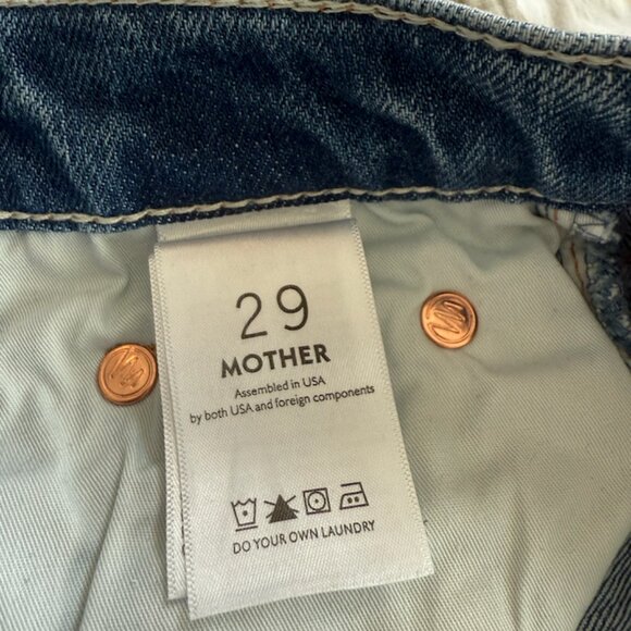 Mother Insider Step Crop Fray - 29 - 24" inseam - Picture 6 of 7